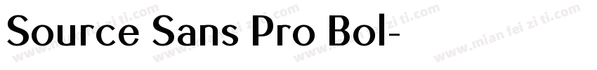 Source Sans Pro Bol字体转换